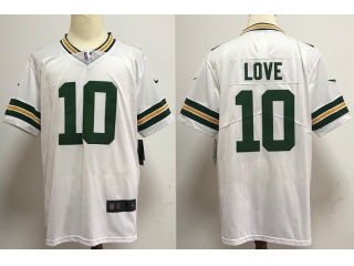 Green Bay Packers #10 Jordan Love Vapor Limited Jersey White