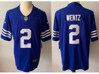Indianapolis Colts #2 Carson Wentz New Style Vapor Limited Jersey Royal Blue