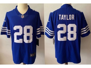 Indianapolis Colts #28 Jonathan Taylor New Style Vapor Limited Jersey Royal Blue