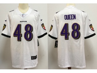 Baltimore Ravens #48 Patrick Queen Vapor Limited Jersey White