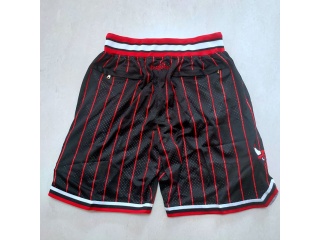 Chicago Bulls Pinstripes 10th Just Don Shorts Black