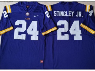 LSU Tigers #24 Derek Stingley JR. Limited Jersey Purple
