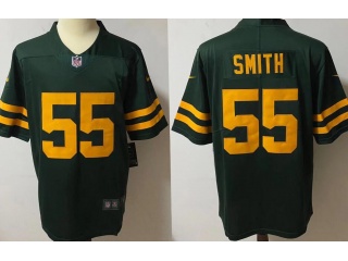 Green Bay Packers #55 Za'Darius Smith Throwback Limited Jersey Green 