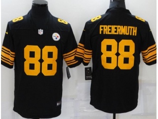 Pittsburgh Steelers #88 Pat Freiermuth Color Rush Limited Jersey Black