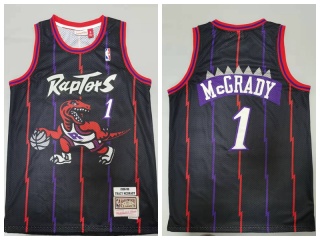 Toronto Raptors #1 Tracy McGrady 1998-99 Hardwood Classics Jersey Black