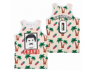 El Chapo #0 Greenery Jersey White