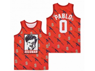 Pablo Escobar #0 Jersey Red