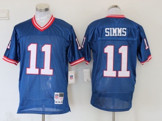 Buffalo Bills #11 Phil Simms Throwback Jersey Blue