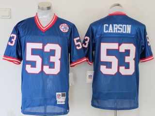 Buffalo Bills #53 Harry Carson Throwback Jersey Blue