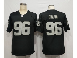 Las Vegas Raiders #96 Darius Philon Vapor Limited Jersey Black
