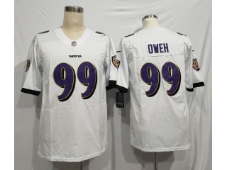 Baltimore Ravens #99 Odafe Oweh Vapor Limited Jersey White
