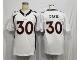 Denver Broncos #30 Terrell Davis Vapor Limited Jersey White