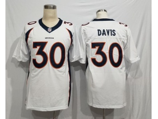 Denver Broncos #30 Terrell Davis Vapor Limited Jersey White