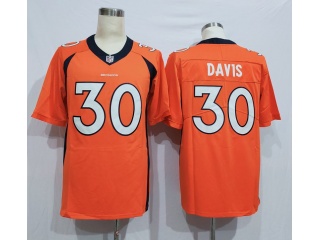 Denver Broncos #30 Terrell Davis Vapor Limited Jersey Orange