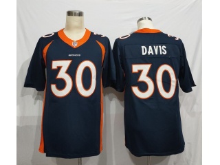 Denver Broncos #30 Terrell Davis Vapor Limited Jersey Navy Blue