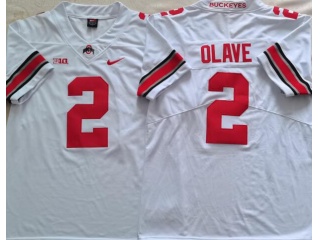 Ohio State Buckeyes #2 Chris Olave Limited Jersey White