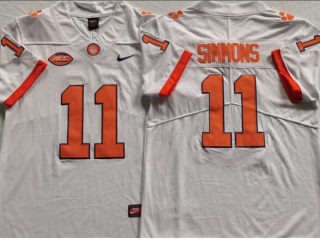 Clemson Tigers #11 Isaiah Simmons Limited Jersey White
