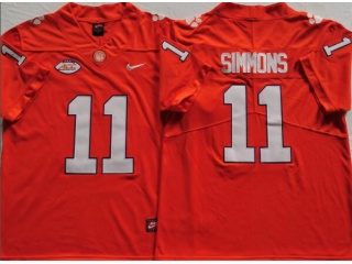Clemson Tigers #11 Isaiah Simmons Limited Jersey Orange