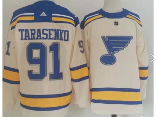 Adidas St.Louis Blues #91 Vladimir Tarasenko 2022 Winter Classic Jersey Cream