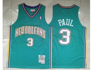 Charlotte Hornets #3 Chris Paul Throwback Jersey Teal