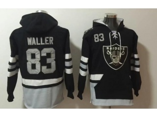 Oakland Raiders #83 Darren Waller Hoodie Black