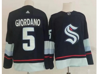 Seattle Kraken #5 Mark Giordano Jersey Blue