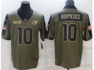 Arizona Cardinals #10 DeAndre Hopkins 2021 Salute To Service Jersey Green