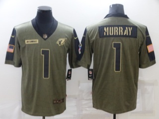 Arizona Cardinals #1 Kyler Murray 2021 Salute To Service Jersey Green