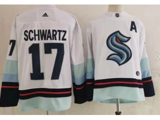 Seattle Kraken #17 Jaden Schwartz Retro Jersey White