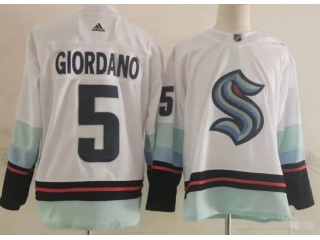 Seattle Kraken #5 Mark Giordano Retro Jersey White