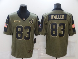 Las Vegas Raiders #83 Darren Waller 2021 Salute To Service Jersey Green