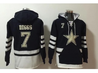 Dallas Cowboys #7 Trevon Diggs Hoodies Blue