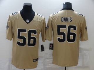 New Orleans Saints #56 Demario Davis Inverted Limited Jersey Gold