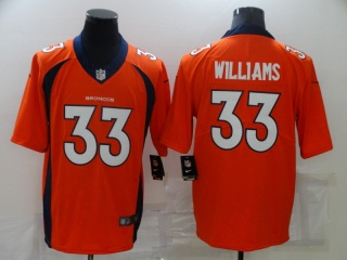 Denver Broncos #33 Javonte Williams Vapor Limited Jersey Orange