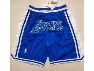 Los Angeles Lakers Just Don Shorts Royal Blue