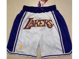 Los Angeles Lakers Just Don Shorts White