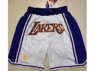 Los Angeles Lakers Just Don Shorts White