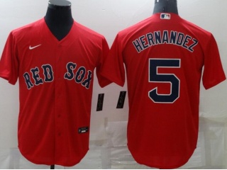 Nike Boston Red Sox #5 Enrique Hernandez Cool Base Jersey Red