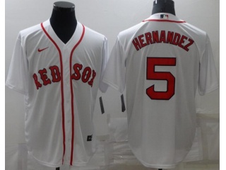 Nike Boston Red Sox #5 Enrique Hernandez Cool Base Jersey White