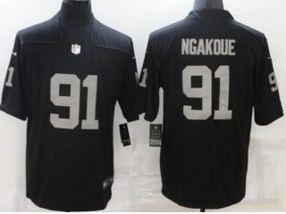 Las Vegas Raiders #91 Yannick Ngakoue  Limited Jersey Black