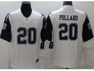 Dallas Cowboys #20 Tony Pollard Color Rush Limited Jersey White