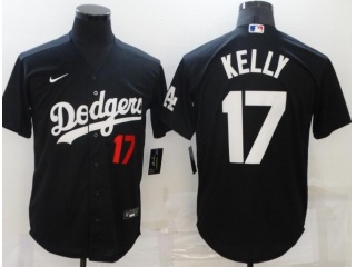 Nike Los Angeles Dodgers #17 Joe Kelly Cool Base Jersey Black