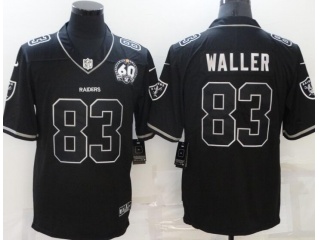 Las Vegas Raiders #83 Darren Waller Lights Out 2.0 Jersey Black