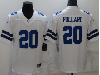 Dallas Cowboys #20 Tony Pollard Vapor Limited Jersey White