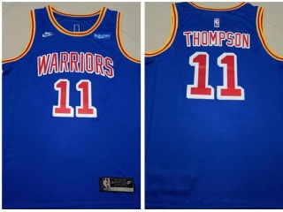 Nike Golden State Warriors #11 Klay Thompson 75th Jersey Blue
