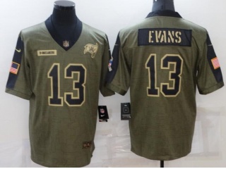 Tampa Bay Buccaneers #13 Mike Evans 2021 Salute To Service Jersey Green