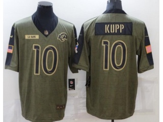 Los Angeles Rams #10 Cooper Kupp 2021 Salute To Service Jersey Green