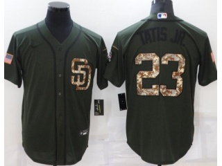 Nike San Diego Padres #23 Fernando Tatis Jr Jersey Green With Camo