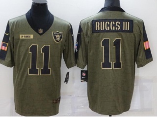 Las Vegas Raiders #11 Henry Ruggs III 2021 Salute To Service Jersey Green