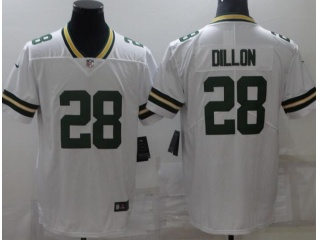 Green Bay Packers #28 AJ Dillon Vapor Limited Jersey White